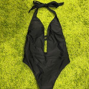 One-Piece Plunge Swimsuit